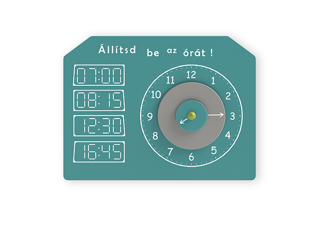 Edukációs panel - Állítsd át az órát