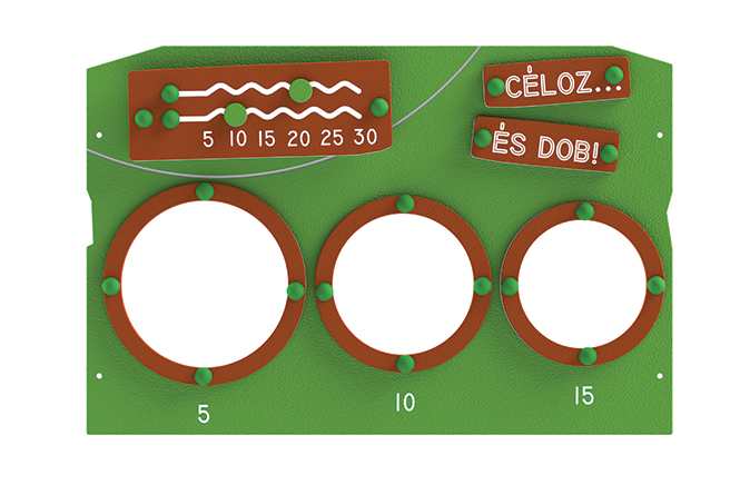 Edukációs panel - Célbadobó