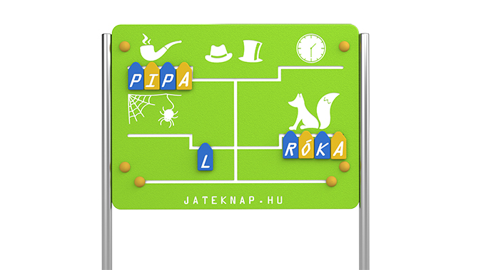 Edukációs panel - Szókirakó